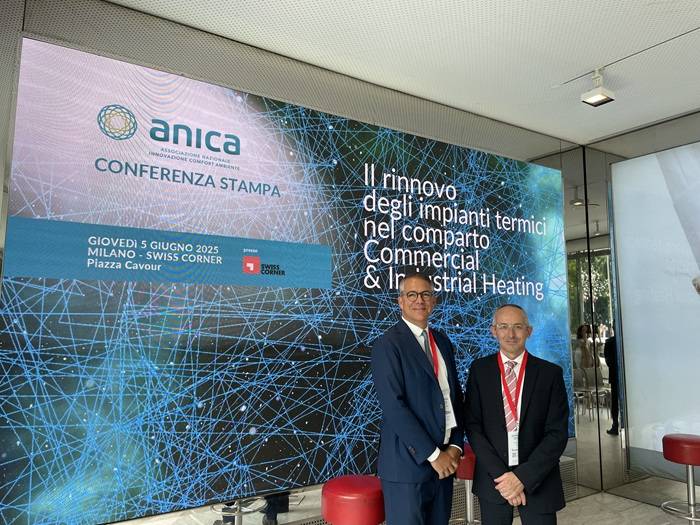 Da sinistra David Herzog Presidente ANICA e Jacques Gandini Segretario Generale ANICA.
