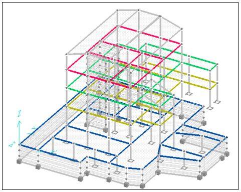 Modello tridimensionale - Assonometria 30-30