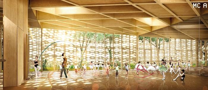 scuola di danza di Reggiolo, vista interna