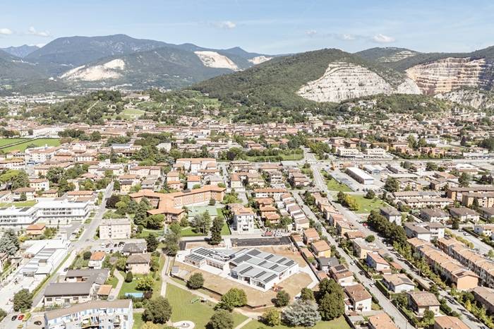 Vista a volo d'uccello. Scuola dell’Infanzia “Don Minzoni” a Rezzato.