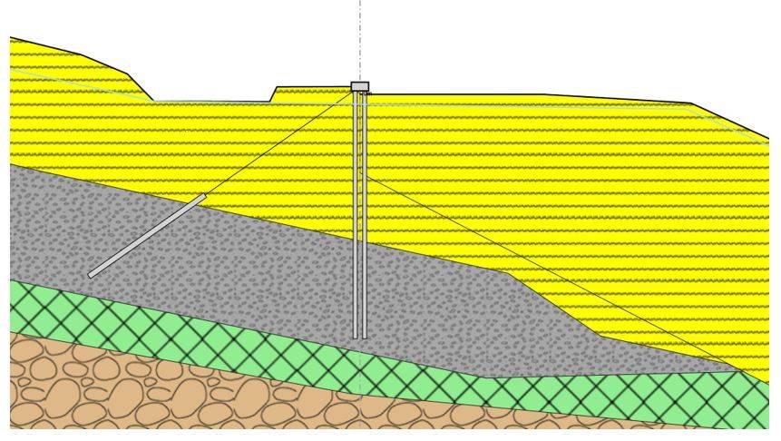 Progettazione di un opera di sostegno per il contenimento di una frana sull'Appennino Tosco-Emiliano