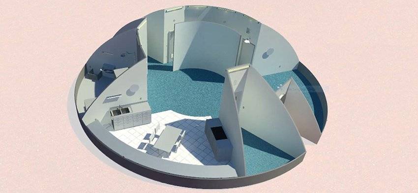 Casa su Marte stampata in 3D - 5 progetto