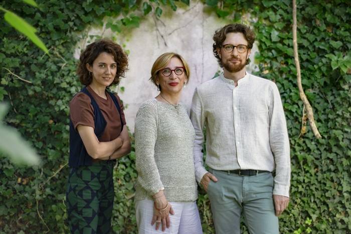 Studio Parcnouveau, da sinistra Carolina Pelosato, Luca Manzocchi e Margherita Brianza - Founder di Parcnouveau.