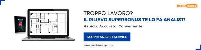 Analist-Service, il servizio di Analist Group per il rilievo per superbonus e bonus ordinari