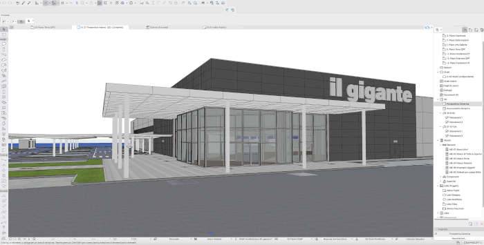 Una schermata di Archicad