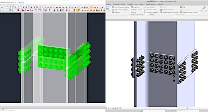 Possibile ricreare all’interno di Revit anche le giunzioni tra le aste