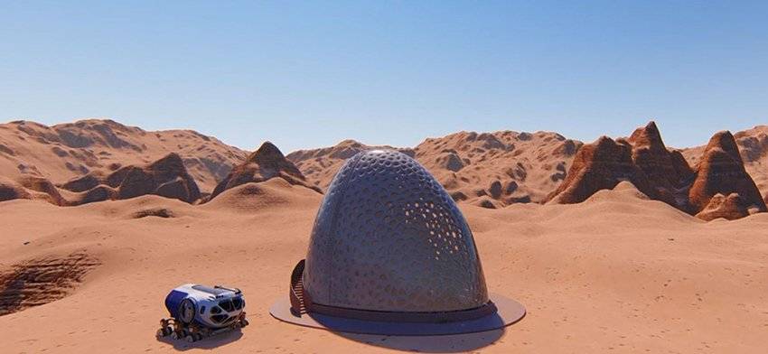 Casa su Marte stampata in 3D - 3 progetto