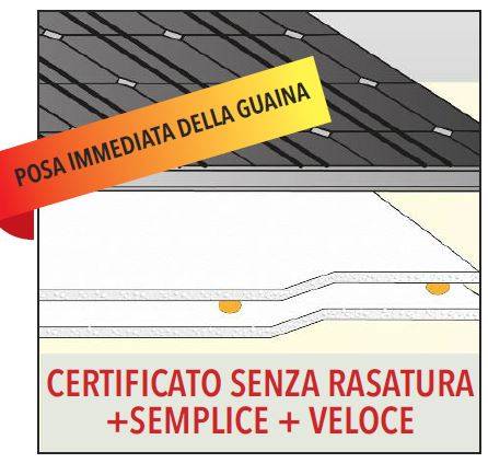 Soluzione Aquafire con collante poliuretanico (senza struttura)