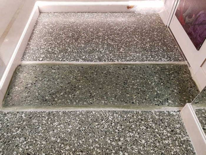 Ripristino di un pavimento in terrazzo