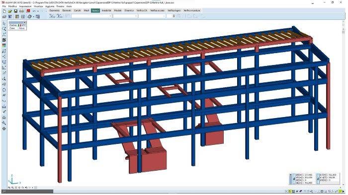 Il software Axis VM per il miglioramento sismico di un edificio in cemento armato