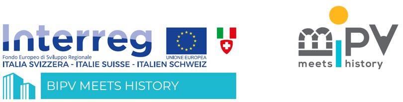 Figura 1: Progetto Interreg Italia-Svizzera BIPV meets history