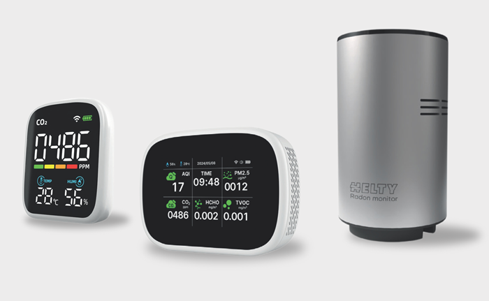 Sensori CO2, IAQ, Radon.
