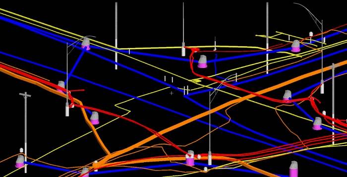 modello 3D rete infrastrutture