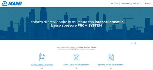 Mapei: consolidamento e rinforzo di volte e archi in muratura con intonaci armati basso spessore FRCM System.