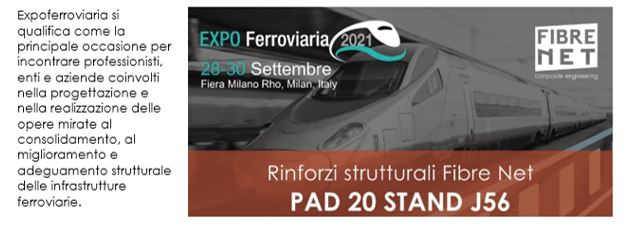 Rinforzi strutturali per infrastrutture: incontra Fibre Net a Expo Ferroviaria