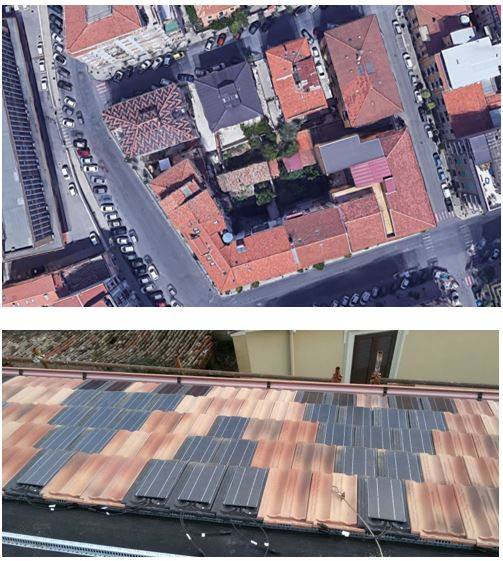 Coperture policrome in fotovoltaico all’interno dei centri storici vincolati