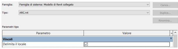 Figura 5 – L’opzione da spuntare per il modello ARC collegato.