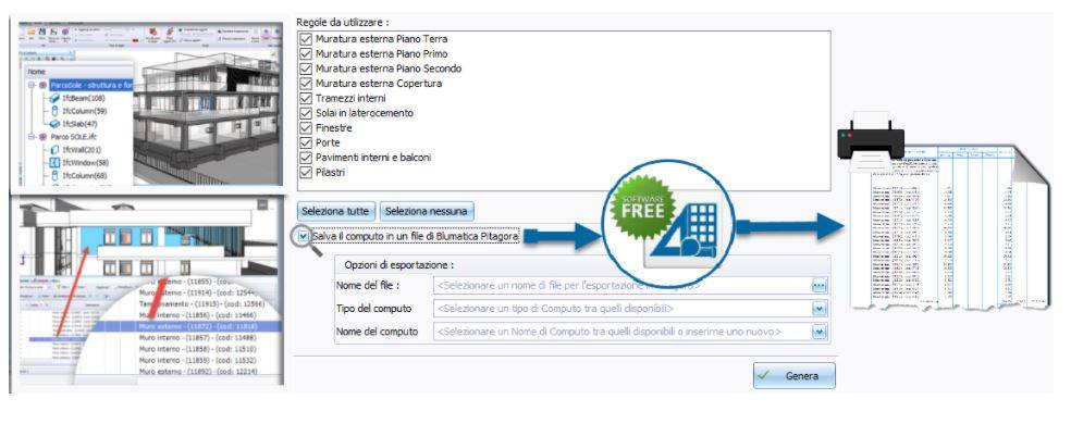 Blumatica BIM Computo - aggiornamento automatico al variare del file IFC