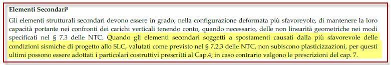 Paragrafo C7.2.3 Elementi secondari