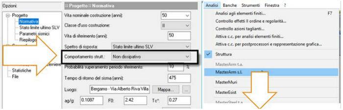 l'uso di mastersap nel caso di comportamento non dissipativo in strutture in ca