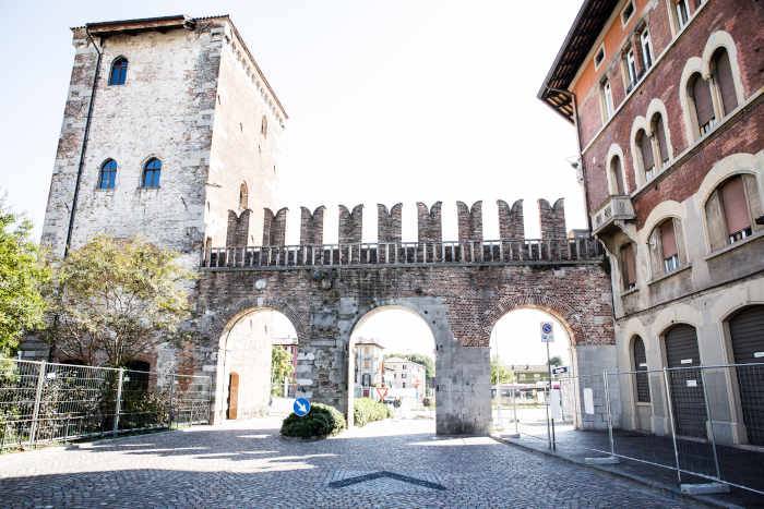 Intervento manutenzione pavimentazione via Aquileia a Udine