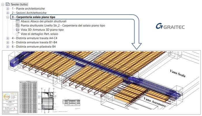 esempio di tavola in Revit