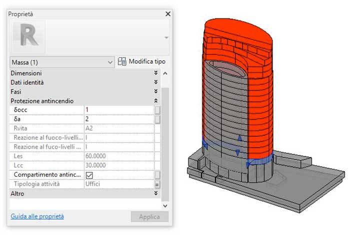 bim-antincendio-torre-unipol: Parametri riferiti all’attività soggetta uffici