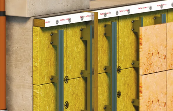 Compartimentazione antincendio facciata ventilata con barriere fischer VentiStop