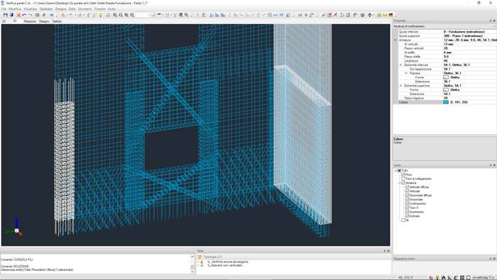 Armature 3D in ambiente di verifica di Sismicad