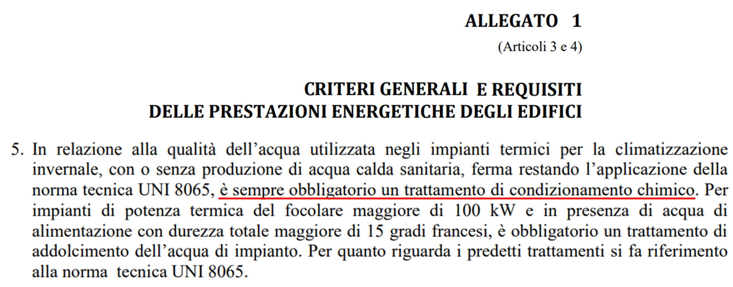 Estratto “Decreto Ministeriale del 26 Giugno 2015”