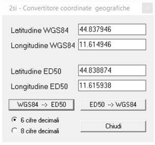 Conversione coordinate