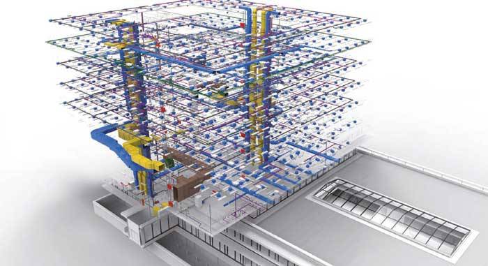 Progettazione BIM-MEP: Esempio di modello MEP multidisciplinare