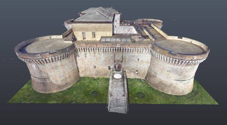 Nuvola di punti della Rocca Roveresca di Senigallia