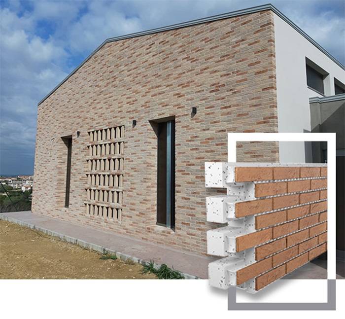 Realizzazione con sistema TERRACOAT®  in facciata.