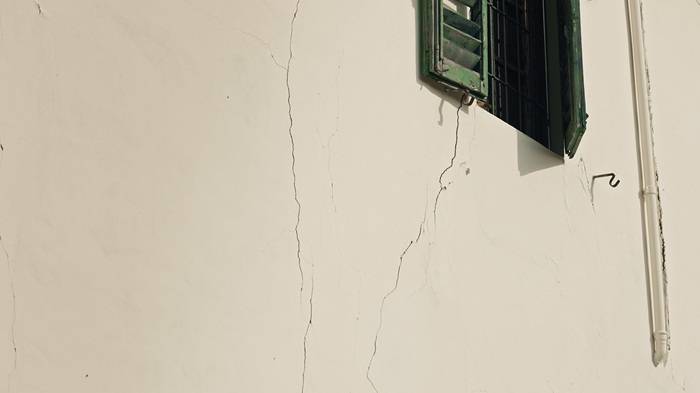 Le lesioni presenti sull'edificio.