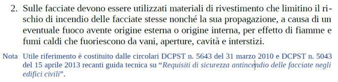  i requisiti di sicurezza antincendio delle facciate negli edifici civili