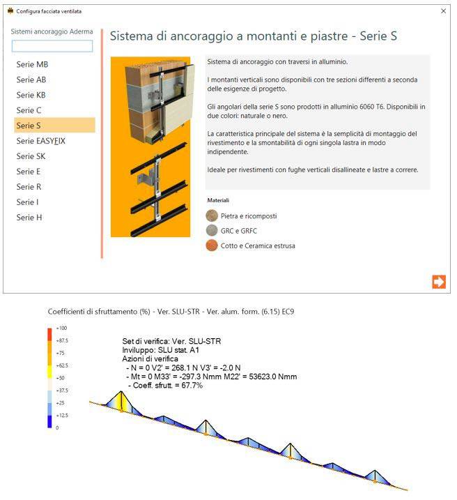 Sistema S: il sistema di ancoraggio per facciate ventilate di Aderma