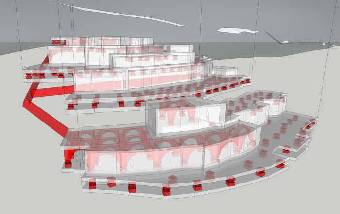 Il rendering del Progetto di ricostruzione di Castelluccio di Norcia