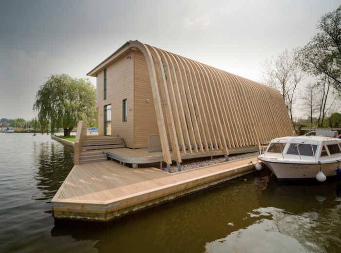 Un edificio costruito in legno di Accoya