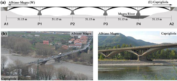 La ricostruzione del ponte sul fiume Magra nel 1945