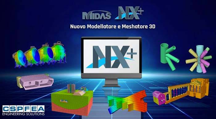 Midas NX+, il nuovo modellatore Geometrico 3D per tutti i software Midas