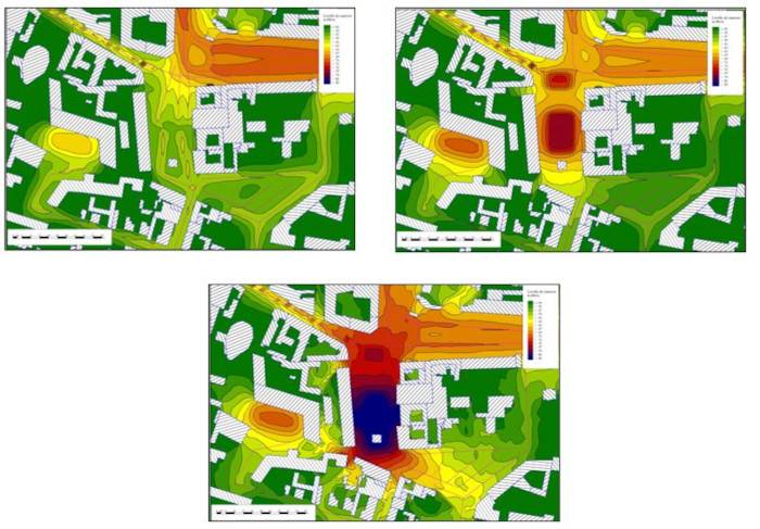 Esempio di previsione delle immissioni acustiche previste nelle diverse fasi di cantiere 