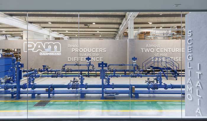 Laboratorio idrodinamico Saint-Gobain PAM