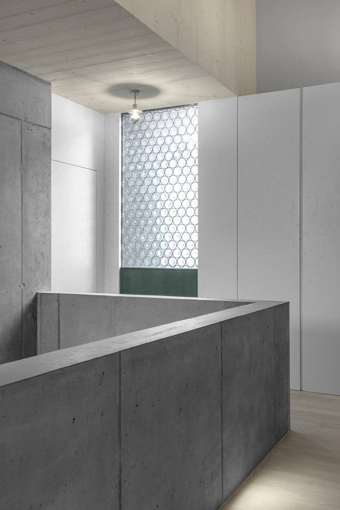 Interni Casa Em a Tiles (BZ), Arch. Wolf e studio Bergmeisterwolf con Scissione.