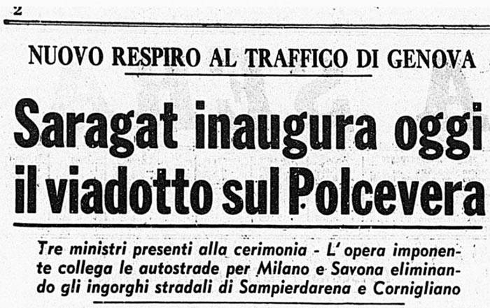 Inaugurazione ponte Morandi