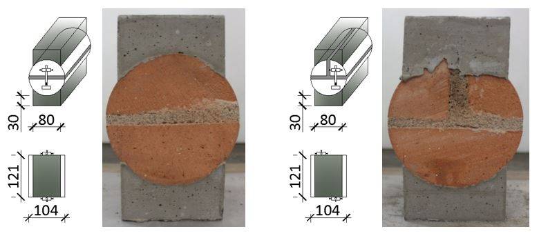 Figura 2 – Campioni di carote in muratura da sottoporre a prova di compressione [4].